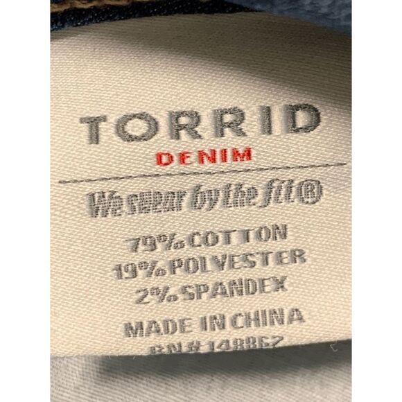 Torrid Mid Rise Denim Jeans Blue Size 12T - Picture 7 of 8